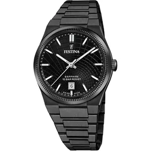 Festina Montre Festina Rive Swiss Made Acier Noir pas cher