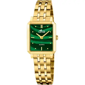 Montre femme - LOTUS - 19009/3 - Acier doré - Cadran vert - Étanche 5 ... pas cher