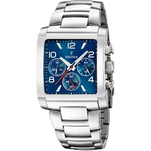 FESTINA Homme Analogique Quartz Montre avec Bracelet en Acier Inoxydable F20652/1 pas cher