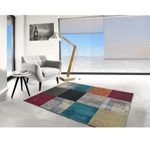 Tapis ATTICGO abstrait 120 x 170 cm NEILA 1300 multicolore pas cher