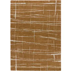 Tapis ATTICGO abstrait 160 x 230 cm VENUS 68123 cuivre