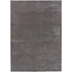 Tapis ATTICGO uni 60 x 120 cm LOFT LISO anthracite pas cher