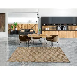 Tapis ATTICGO vintage 67 x 105 cm LANA 915 cuivre pas cher