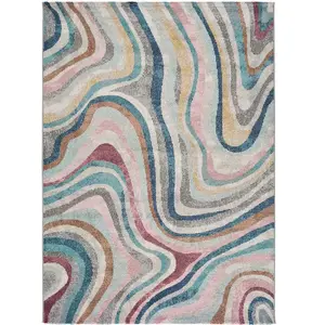 Tapis ATTICGO abstrait 200 x 290 cm PARMA 20055 multicolore