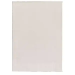 Tapis ATTICGO uni 60 x 100 cm CORALINE LISO blanc pas cher