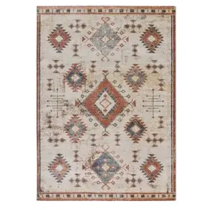 Tapis ATTICGO ethnique 80 x 150 cm PARMA 54553 rouille pas cher