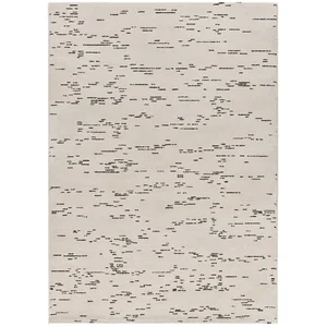 Tapis ATTICGO abstrait 133 x 190 cm RETRO 12893 blanc