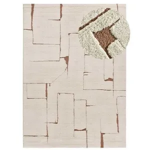 Tapis ATTICGO scandinave 160 x 230 cm CANDELA 2309 rouille