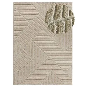 Tapis ATTICGO géométrique 80 x 150 cm NUMA 8517 beige pas cher