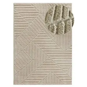 Tapis ATTICGO géométrique 120 x 170 cm NUMA 8517 beige