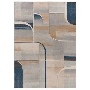 Tapis ATTICGO abstrait 140 x 200 cm MEDEL 40379 bleu