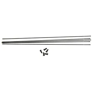 Massi Lot de 5 radios + écrous Venom REPLICA2 302 mm Accessoires vélo, adulte unisexe, noir (noir), 302 mm EU pas cher