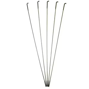 Massi Pack de 5 radios plates/incurvées 291 mm Accessoires vélo, Adultes Unisexe, Noir (Noir), 291 mm EU pas cher
