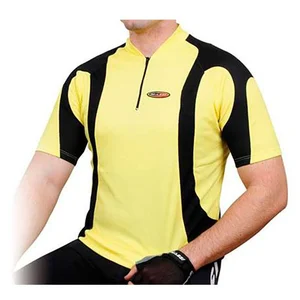 Massi - Maillot M/C Contour Jaune/Noir S pas cher