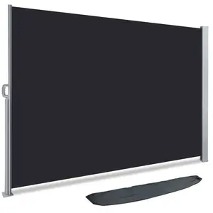 Paravent rétractable VOUNOT avec housse de protection 160x300cm AnthraciteVendu parcdiscount