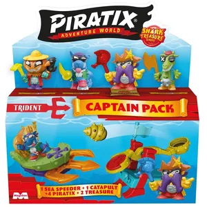 Figurine Piratix Adventure World Shark Treasure Series Pack Capitaine pas cher
