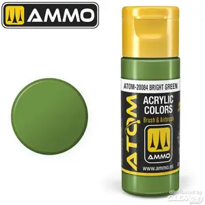 AMMO MIG Hobbyverf Acrylverf - MIG 20084 ATOM - Bright Green - Acryl - 20ml Verf flesje - 20 ml