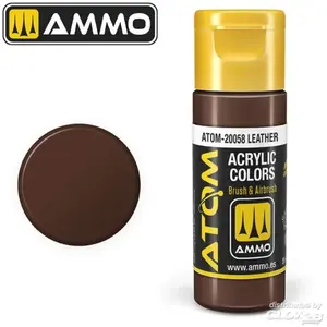 AMMO MIG Hobbyverf Acrylverf - MIG 20058 ATOM - Leather - Acryl - 20ml Verf flesje - 20 ml