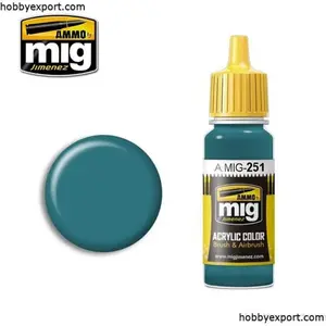 AMMO MIG Hobbyverf Acrylverf - MIG 0251 Russian Blue -7 - Acryl Verf flesje - 17 ml