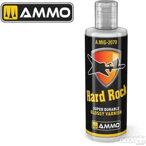 AMMO MIG 2070 Hard Rock - Glanzend - Acryl Vernis - 60ml Verf flesjeVendu parbol