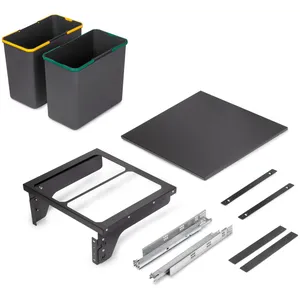 Emuca Poubelle De Recyclage Automatique Latérale 2x24l pas cher