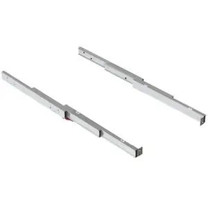 Comparateur de prix : Emuca - Coulisses pour table à rallonge Shot, Inox brossé, Aluminium, 1 ut.