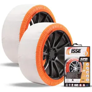 ISSE SUPER 2024 Cadenas de nieve textiles para coche Talla 66 pas cher