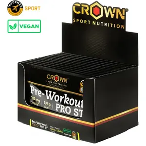 Crown Sport Nutrition Boîte De Sachets De Poudre énergétique Pre Worko... pas cher