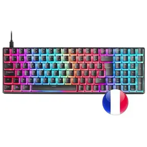 MARSGAMING Mars Gaming MKULTRA - Clavier Mécanique Noir RGB Compact 9...