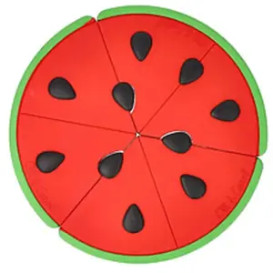 Pizza puzzle pasteque multicolore TU pas cher