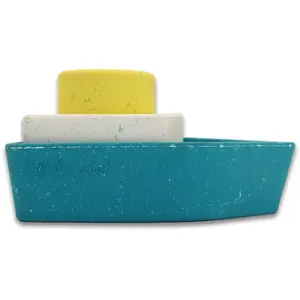 Oli & Carol Jouet de bain bateau en caoutchouc jaune pas cher