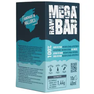 Megarawbar Boisson Hypertonic Microfiltered Sea Water 40ml 10 Unités pas cher