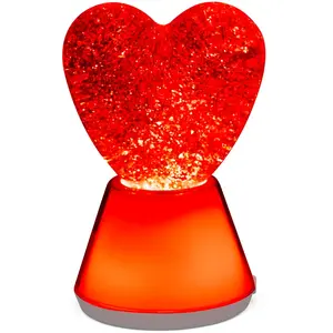 Lampe à paillettes Magic Glow Coeur