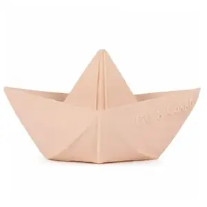 Oli & Carol Jouet de bain bateau origami latex d'hévéa nude pas cher
