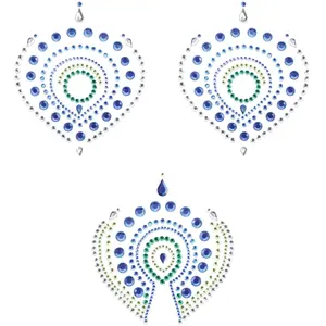 Parure de Bijoux Indiscrets Parrure Intimate Orientale Flamboyant BleuVendu parbol