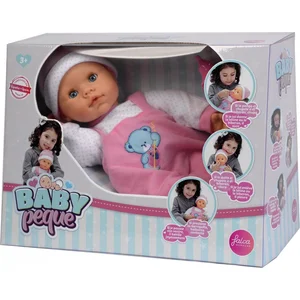 Poupée interactive - Falca - 38 cm - Pleure et babille - Biberon inclus - Rose pas cher