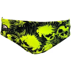 Turbo Skull Punk Zwemslip Geel,Zwart M Man pas cher
