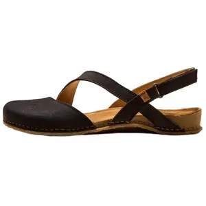 Sandales - EL NATURALISTA - 5813 - Couleur Noir - Fermeture Scratch - Talon Plat pas cher