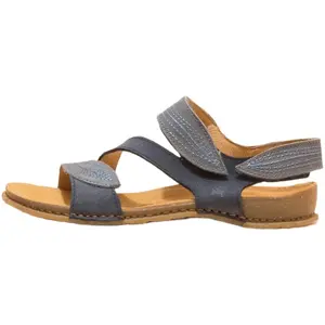 El Naturalista Sandale en cuir, avec fermeture velcro et semelle en caoutchouc - N5810S, Bleu Océan, 36 EU pas cher
