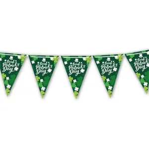 GUIRLANDE À FANIONS SHAMROCK ST PATRICK 3M VERTVendu parcdiscount