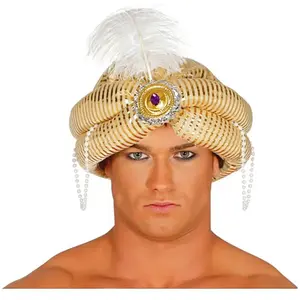 Alpexe Fiestas Guirca - Chapeau Arabe, Couleur Or, 13812 pas cher