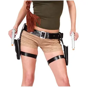 Comparateur de prix : Fiestas Guirca Cartouchiere double avec pistolets lara croft