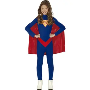 Fiestas Guirca - Superhero met rode cape - 5-6 jaarVendu parbol