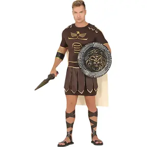 Merkloos / Sans marque Fiestas Guirca Verkleedpak Gladiator Heren Polyester Bruin Mt LVendu parbol