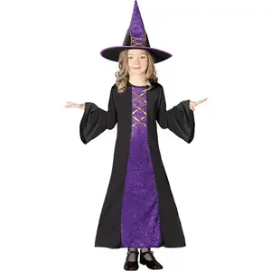 Fiestas Guirca Halloween Paarse heksen jurk halloween kostuum - meisje 110/116 pas cher