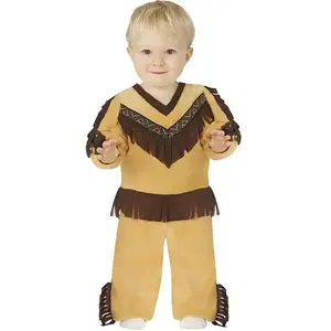 Fiestas Guirca Kostuum Baby Indiaan Polyester Bruin Mt 86/92 pas cher