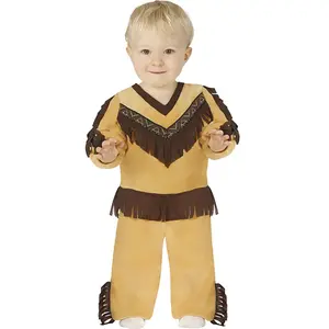 Comparateur de prix : Fiestas Guirca Kostuum Baby Indiaan Polyester Bruin Mt 74/80