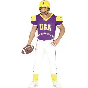 Fiestas Guirca - Quarterback USA paars L (52-54) pas cher