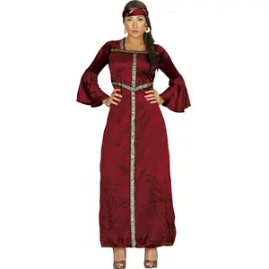 Fiestas Guirca Verkleedjurk Renaissance Polyester Rood Maat M pas cher