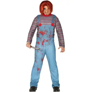 Déguisement Homme - Poupée Tueuse - JOUR DE FETE - Taille L - Halloween - Combinaison pas cher